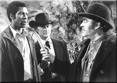 Louis Gossett Jr., Larry Hagman and Jack Elam in Sidekicks