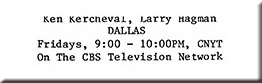Ken Kerchaval, Larry Hagman, Dallas