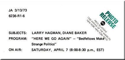 Diane Baker, Larry Hagman, Here We Go Again, 1973