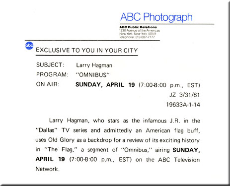 Larry Hagman, Omnibus, 1981